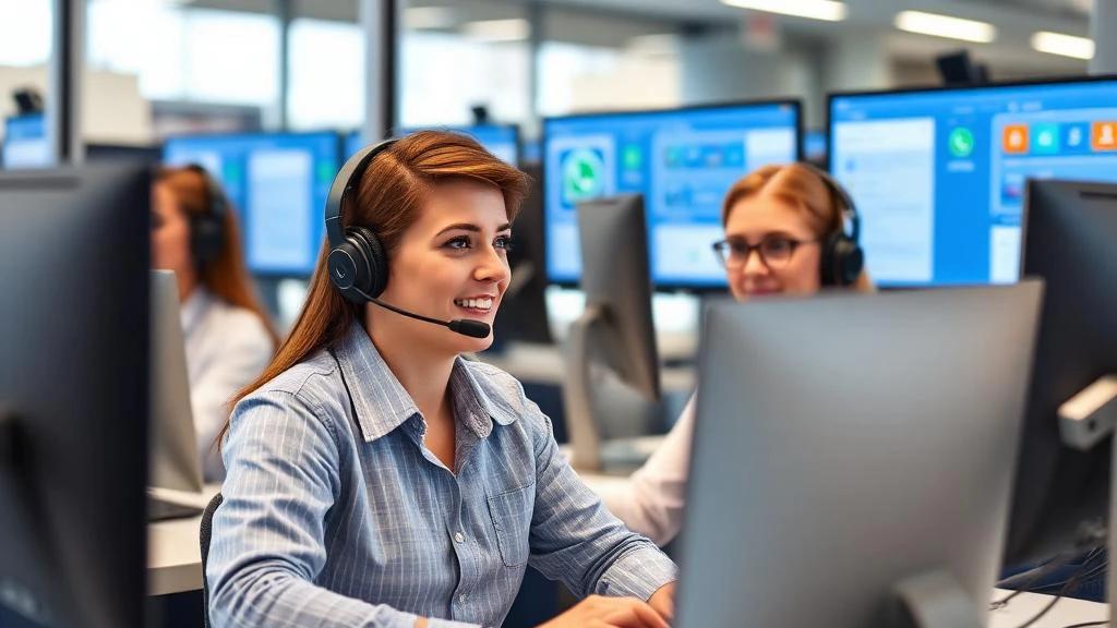 Central de atendimento multicanal com WhatsApp, chat e e-mail