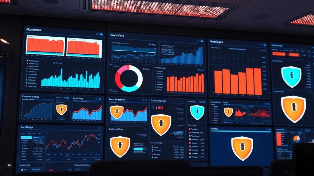 Dashboard de segurança com sistemas de prevenção de fraudes