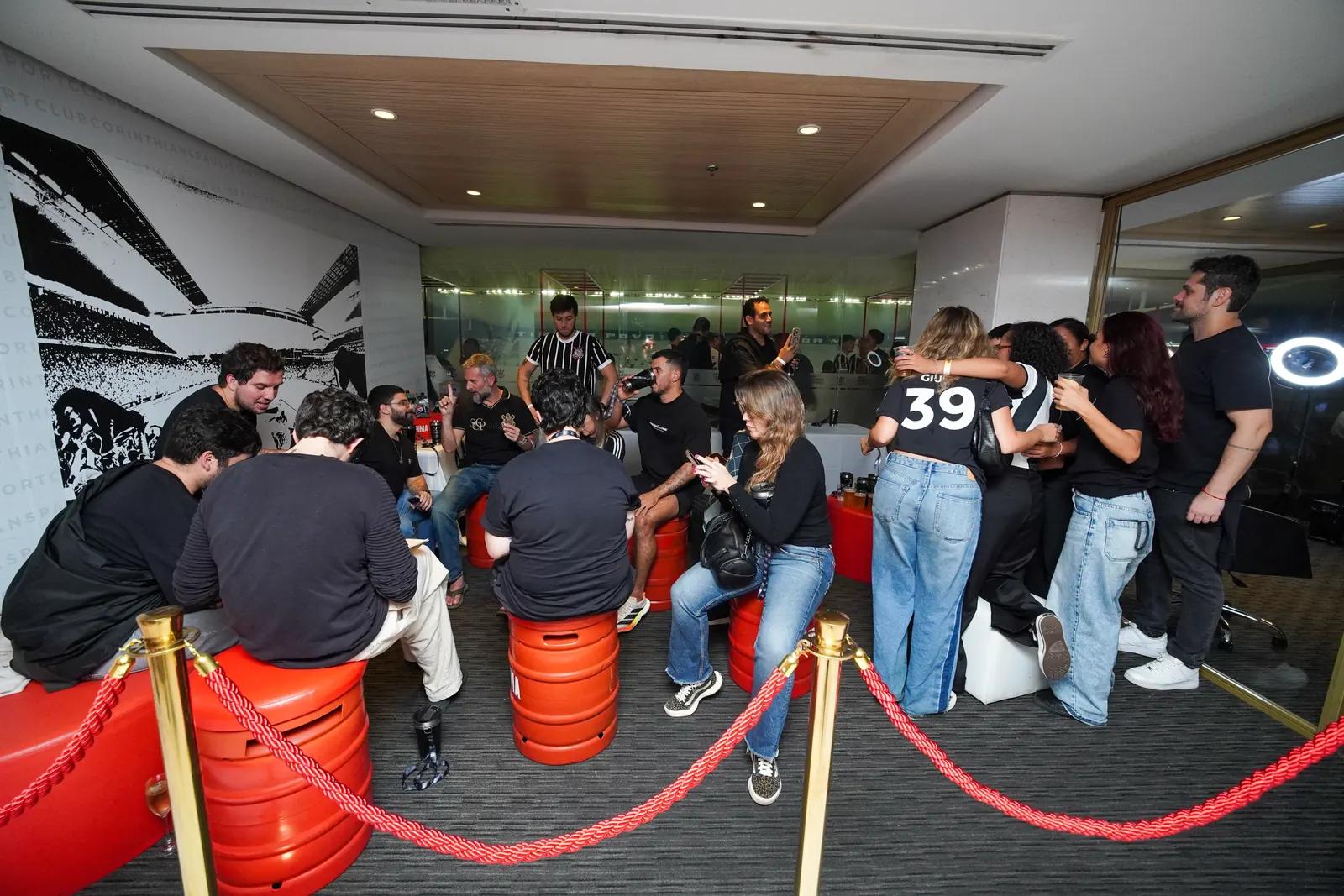 Convidados no Lounge Brahma da Neo Química Arena
